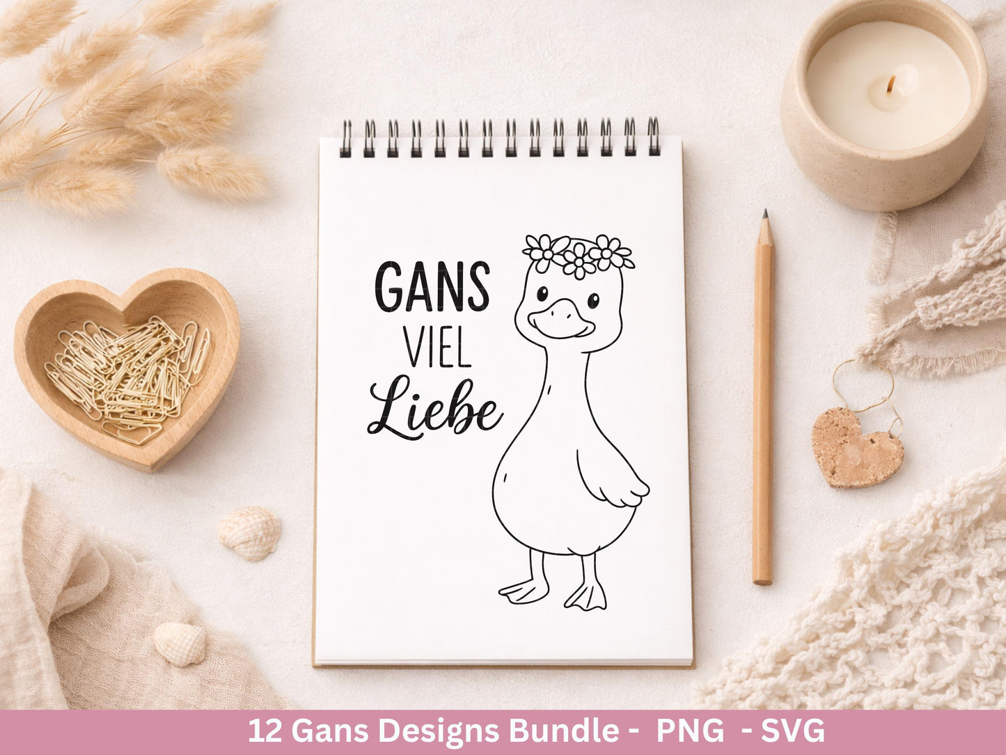 Gans Plotterdatei Bundle – Süße Gänse Motive & Wortspiele | Gans viel Liebe Sprüche SVG | Cricut Silhouette | Laserdatei Holzgravur