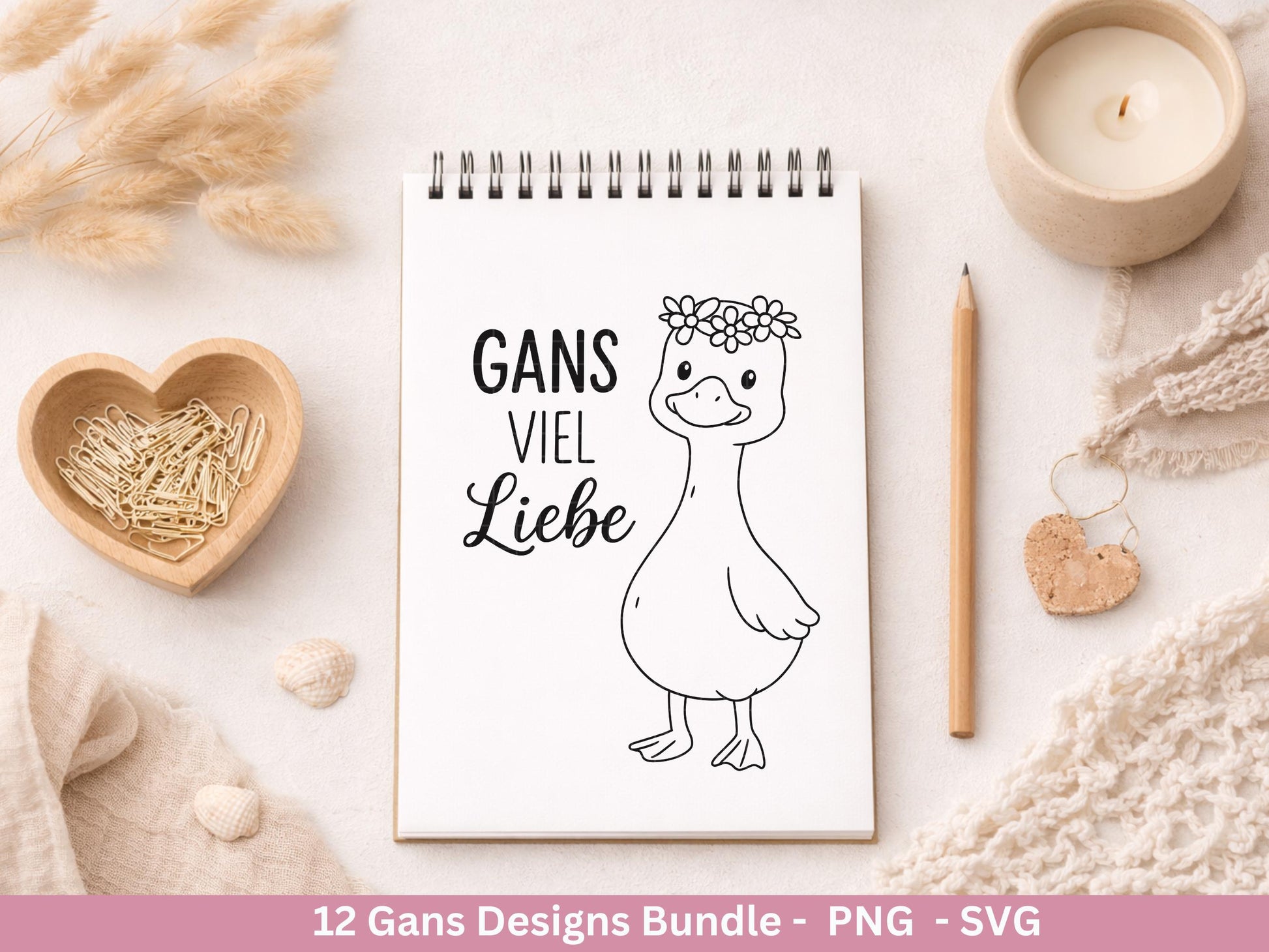 Gans Plotterdatei Bundle – Süße Gänse Motive & Wortspiele | Gans viel Liebe Sprüche SVG | Cricut Silhouette | Laserdatei Holzgravur