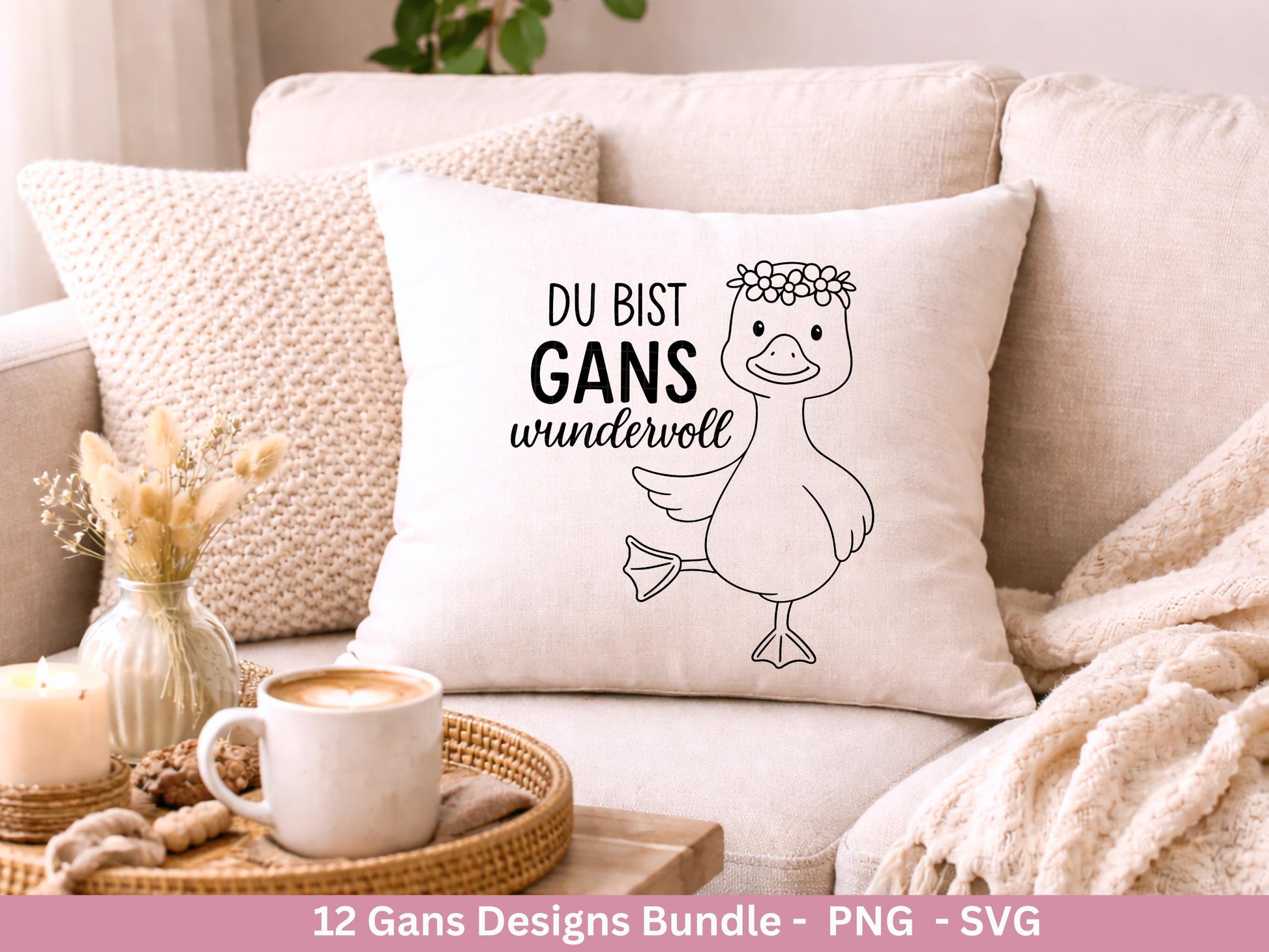 Gans Plotterdatei Bundle – Süße Gänse Motive & Wortspiele | Gans viel Liebe Sprüche SVG | Cricut Silhouette | Laserdatei Holzgravur