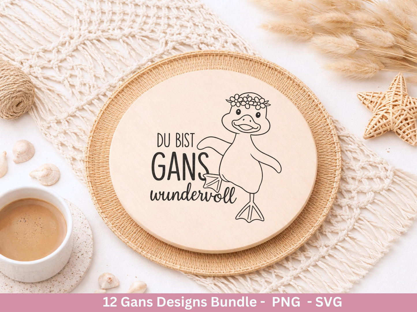 Gans Plotterdatei Bundle – Süße Gänse Motive & Wortspiele | Gans viel Liebe Sprüche SVG | Cricut Silhouette | Laserdatei Holzgravur