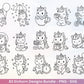 Einhorn Plotterdatei Bundle – Süße Einhorn Motive | SVG PNG | Kinder Design | Cricut & Silhouette Laserdatei | Clipart Geschenk Regenbogen