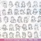 Einhorn Plotterdatei Bundle – Süße Einhorn Motive | SVG PNG | Kinder Design | Cricut & Silhouette Laserdatei | Clipart Geschenk Regenbogen
