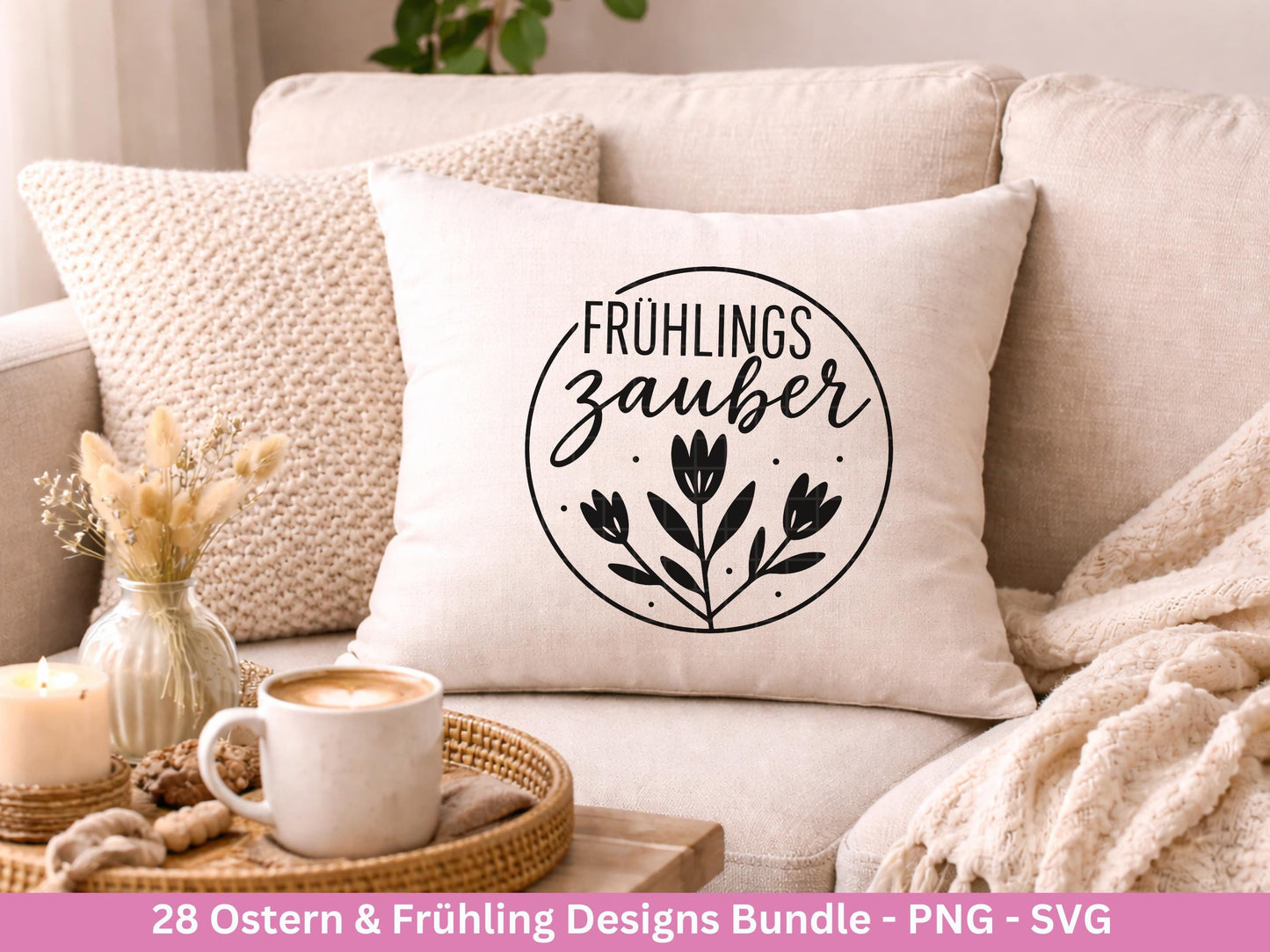Ostern & Frühling Plotterdatei Bundle – Frohe Ostern Sprüche | Hasen Motive | Deutsche Ostergrüße SVG | Hallo Frühling | Cricut Laserdatei