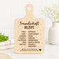Freundschaft Rezept Laserdatei – Schneidebrett Gravur SVG PNG | Küchen Spruch Geschenkidee | Holz gravieren | Cricut Silhouette Plotterdatei