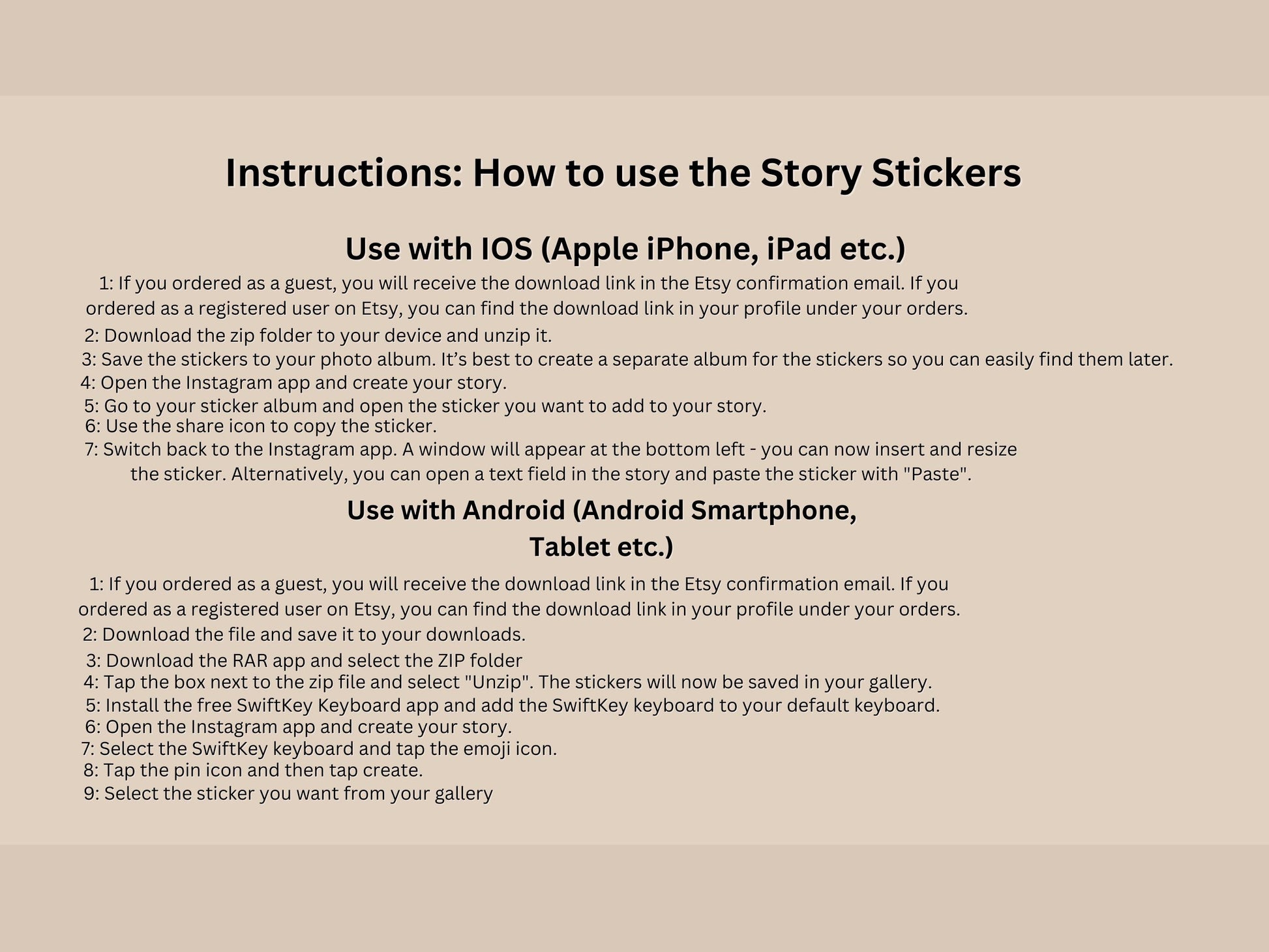 120 Instagram Story Sticker – Deutsch | Alltag | Kaffee | Humor | Home | Storysticker Daily | Basic | Kalligraphie | Guten Morgen | Sprüche