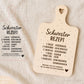 Schwester Rezept Laserdatei – Schneidebrett Gravur SVG PNG | Küchen Spruch Geschenkidee für Schwester | Holz gravieren | Cricut Plotterdatei