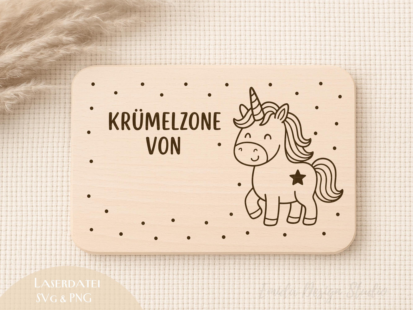 Kinder Frühstücksbrettchen Laserdatei – Krümelzone von… Tiere SVG PNG | Holz Gravur Datei Dino Einhorn Löwe Giraffe | Geschenkidee Kind