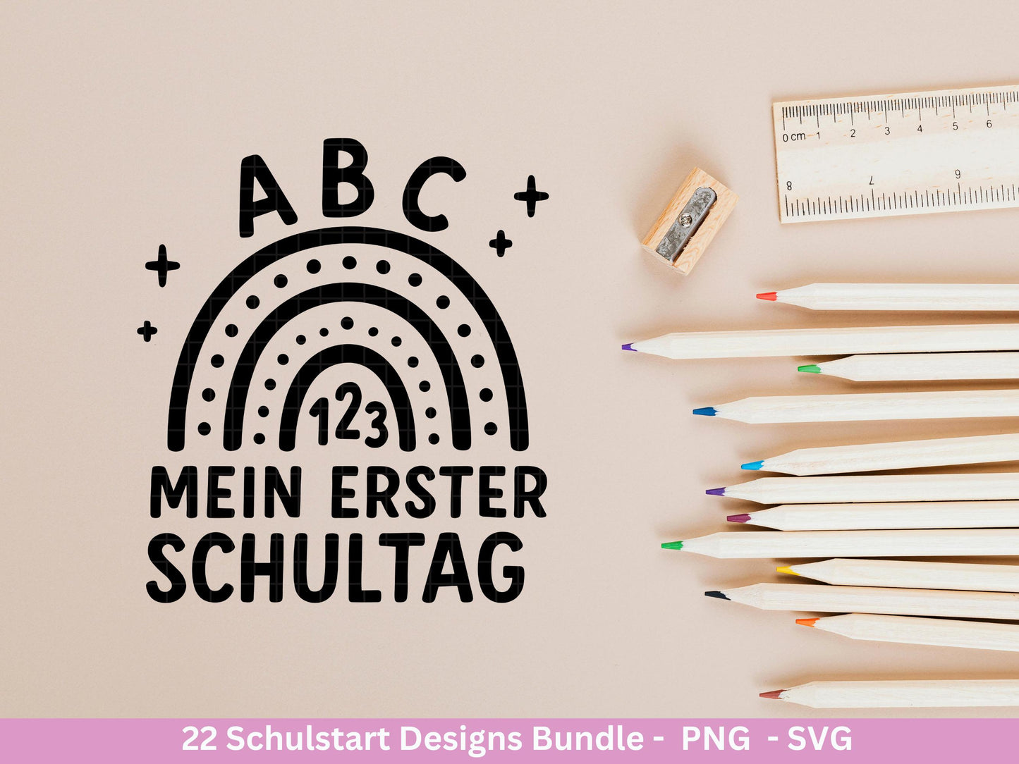 Schulstart Plotterdatei Bundle – Schulkind 2026 Sprüche & Motive | 1. Klasse SVG PNG | Einschulung Geschenk | Cricut Silhouette Laserdatei