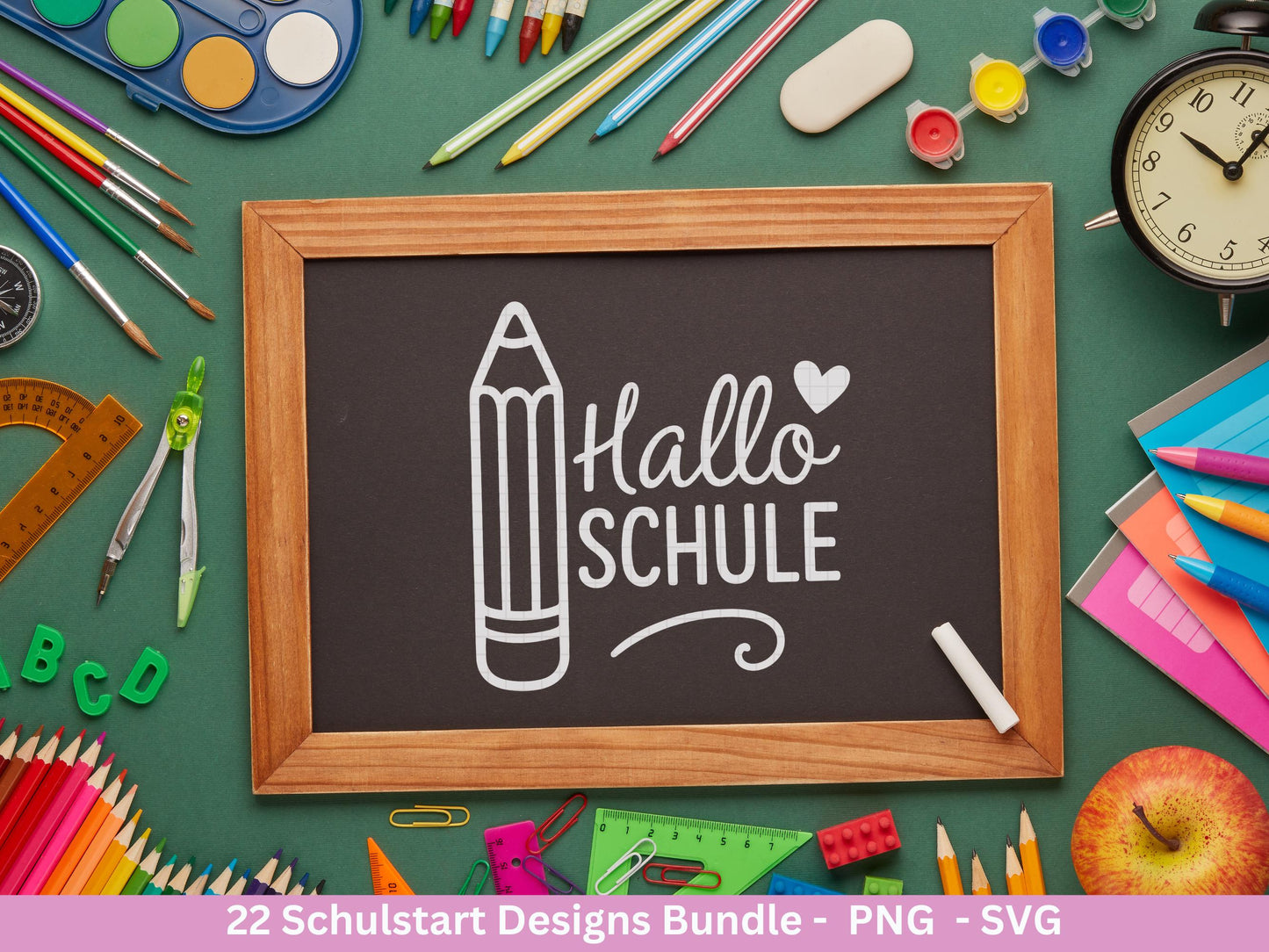 Schulstart Plotterdatei Bundle – Schulkind 2026 Sprüche & Motive | 1. Klasse SVG PNG | Einschulung Geschenk | Cricut Silhouette Laserdatei