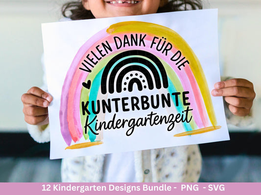 Erzieherin Plotterdatei Bundle – Danke Kindergarten Abschied | Deutsche Sprüche SVG | Geschenk Erzieherin | Cricut Silhouette | Laserdatei