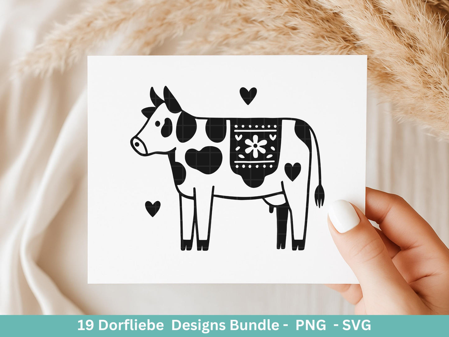 Dorfleben Plotterdatei Bundle – Dorfkind Sprüche & Bauernhof Motive | Landliebe SVG PNG | Traktor | Cricut | Laserdatei Holzgravur Geschenk