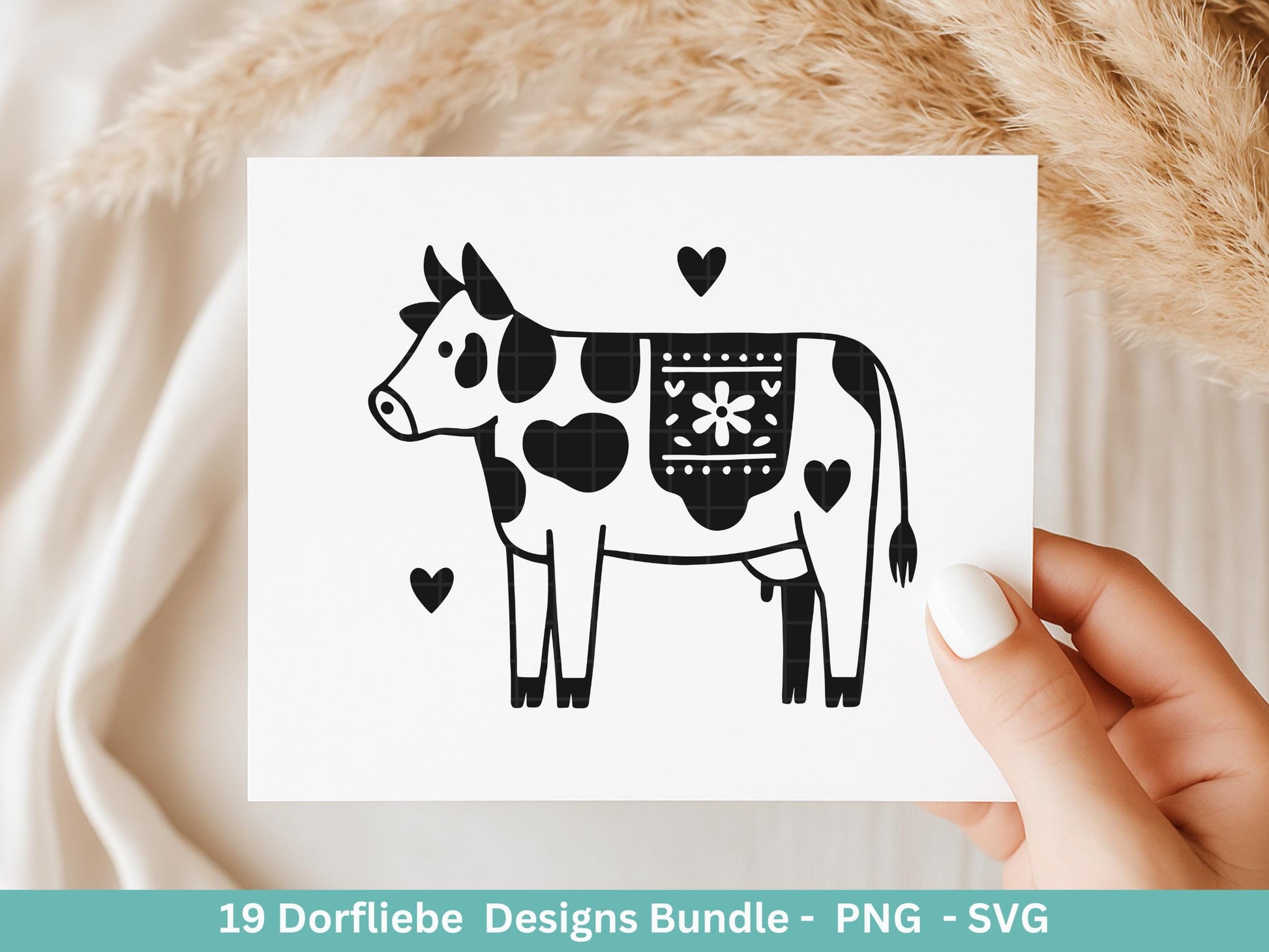 Dorfleben Plotterdatei Bundle – Dorfkind Sprüche & Bauernhof Motive | Landliebe SVG PNG | Traktor | Cricut | Laserdatei Holzgravur Geschenk