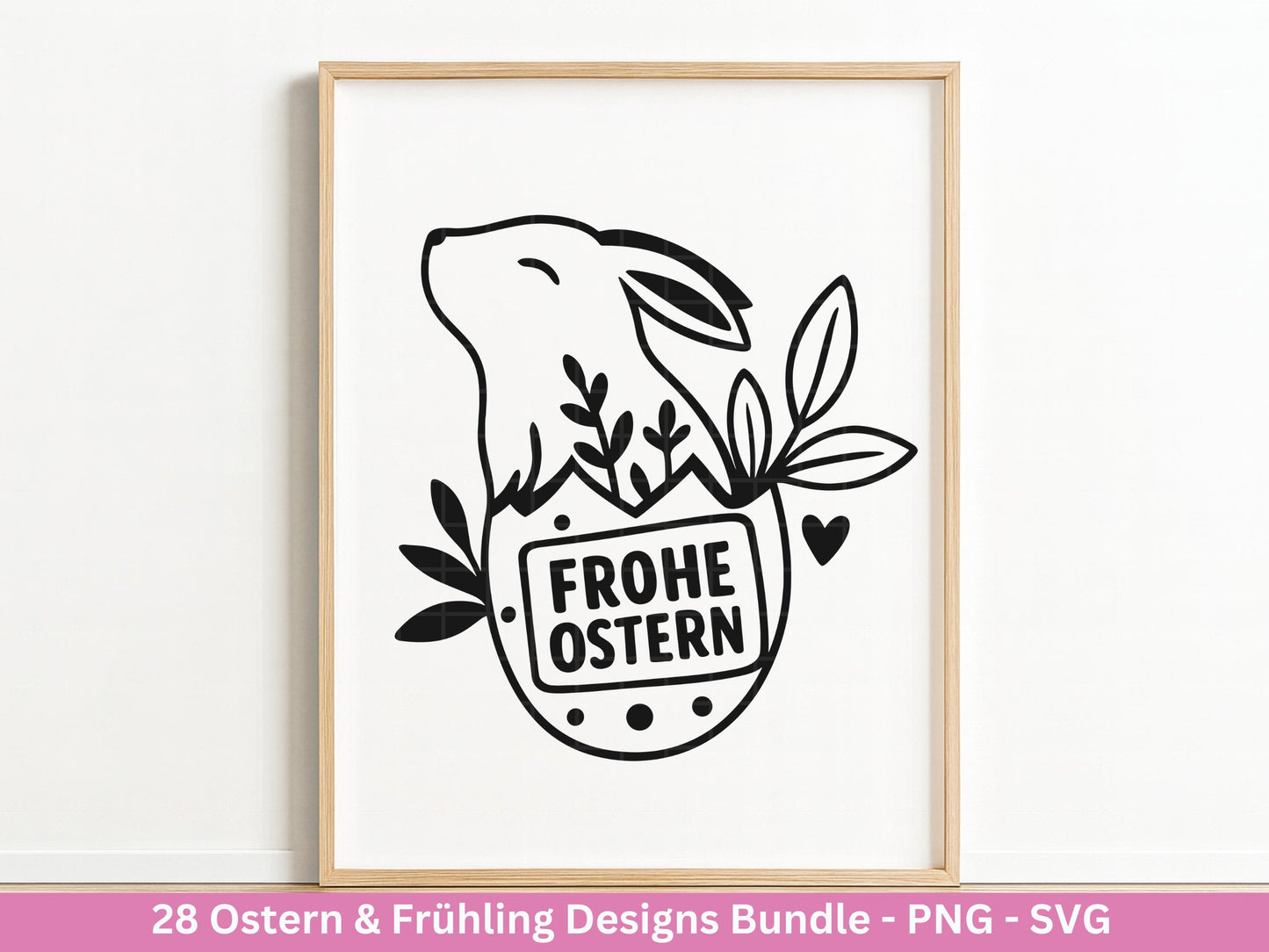 Ostern & Frühling Plotterdatei Bundle – Frohe Ostern Sprüche | Hasen Motive | Deutsche Ostergrüße SVG | Hallo Frühling | Cricut Laserdatei