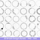 Blumenkranz Plotterdatei Bundle – 42 Kränze SVG PNG | Lorbeerkranz Monogramm Rahmen | Hochzeit Boho Deko | Cricut | Laserdatei Holzgravur