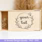 Blumenkranz Plotterdatei Bundle – 42 Kränze SVG PNG | Lorbeerkranz Monogramm Rahmen | Hochzeit Boho Deko | Cricut | Laserdatei Holzgravur