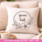 Blumenkranz Plotterdatei Bundle – 30 Kränze SVG PNG | Lorbeerkranz Monogramm Rahmen | Hochzeit Boho Deko | Cricut | Laserdatei Holzgravur