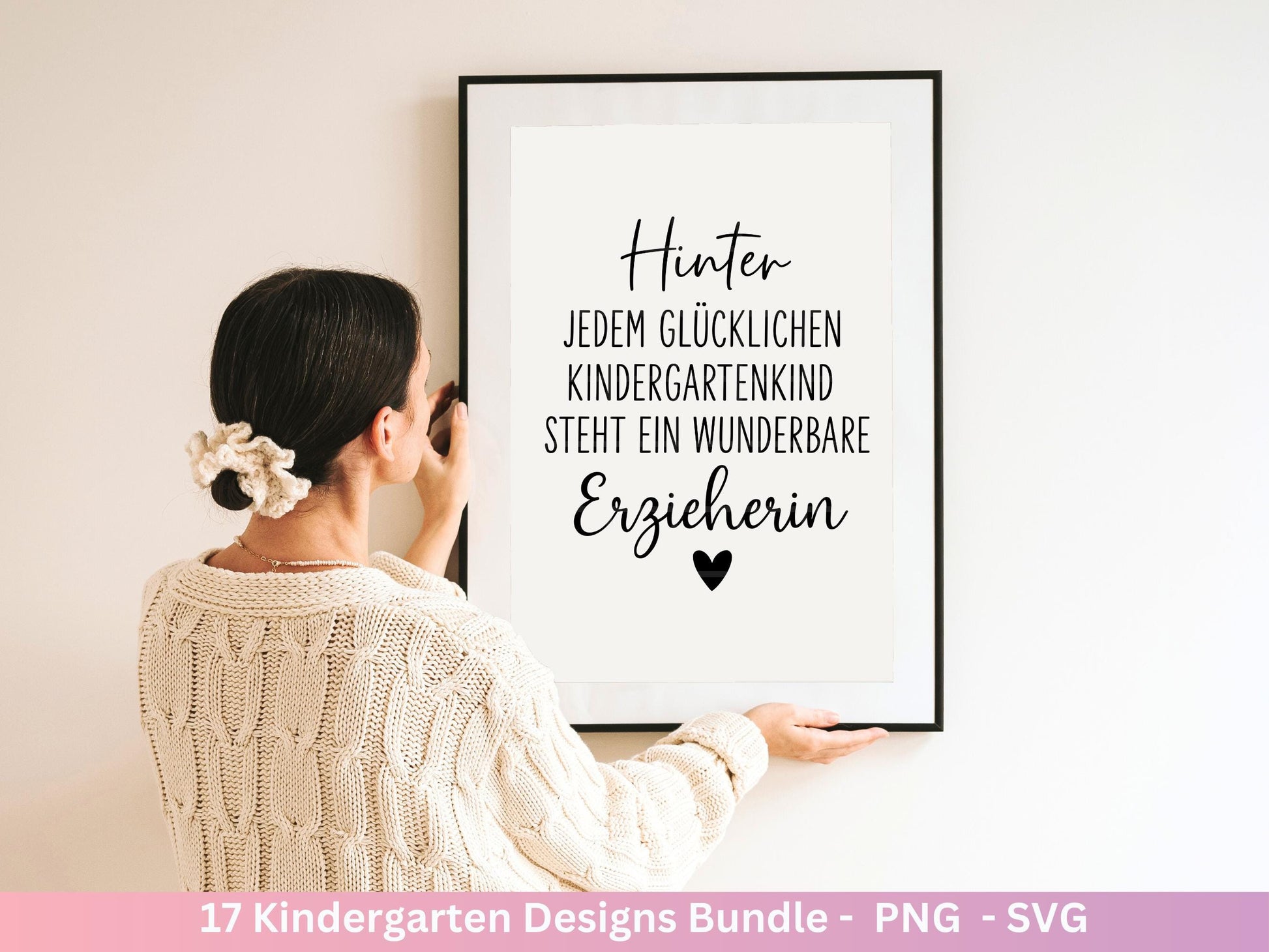 Erzieherin Plotterdatei Bundle – Danke Sprüche Kindergarten Abschied | Geschenk Erzieher & Erzieherin SVG | Cricut | Laserdatei Holzgravur