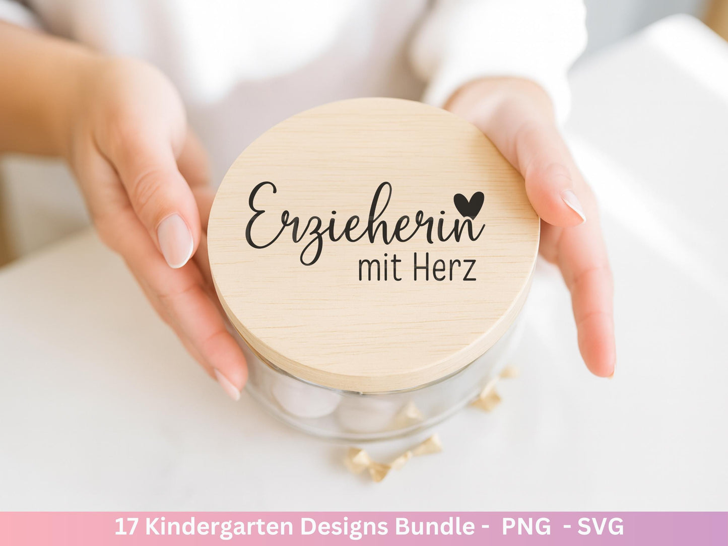 Erzieherin Plotterdatei Bundle – Danke Sprüche Kindergarten Abschied | Geschenk Erzieher & Erzieherin SVG | Cricut | Laserdatei Holzgravur