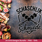 Grillen Plotterdatei Bundle – Grillmeister & BBQ Sprüche SVG | König des Grills Motive | Männer Geschenk | Cricut | Laserdatei Holzgravur