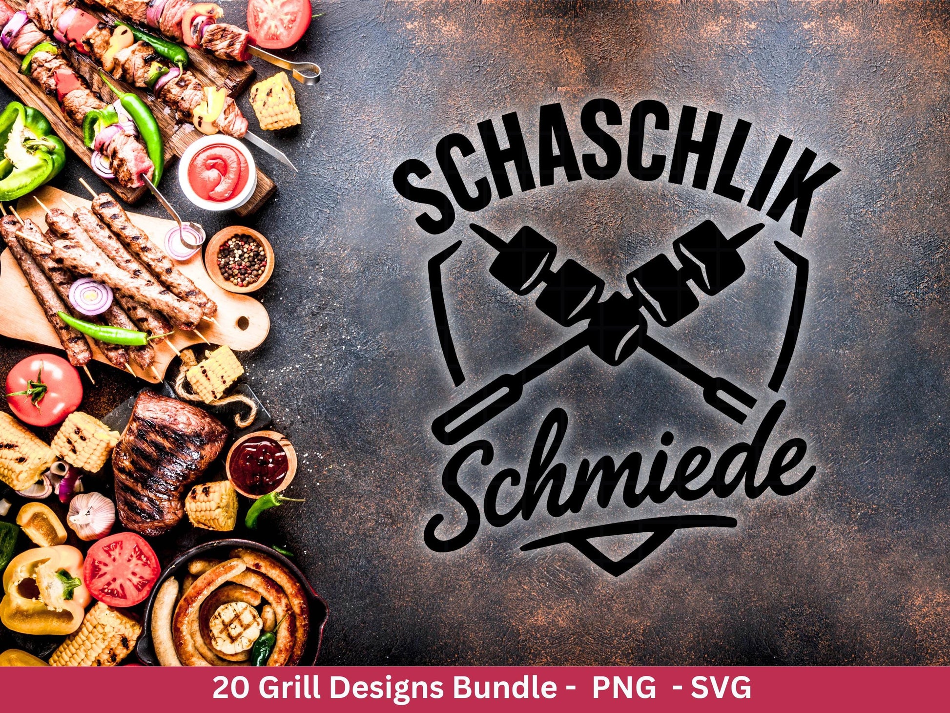 Grillen Plotterdatei Bundle – Grillmeister & BBQ Sprüche SVG | König des Grills Motive | Männer Geschenk | Cricut | Laserdatei Holzgravur