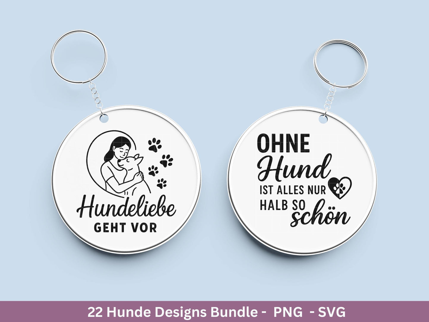 Hunde Plotterdatei Bundle – Hundeliebe Sprüche & Motive SVG PNG | Hunde Mama Design | Cricut | Laserdatei Holzgravur | Geschenk Hund