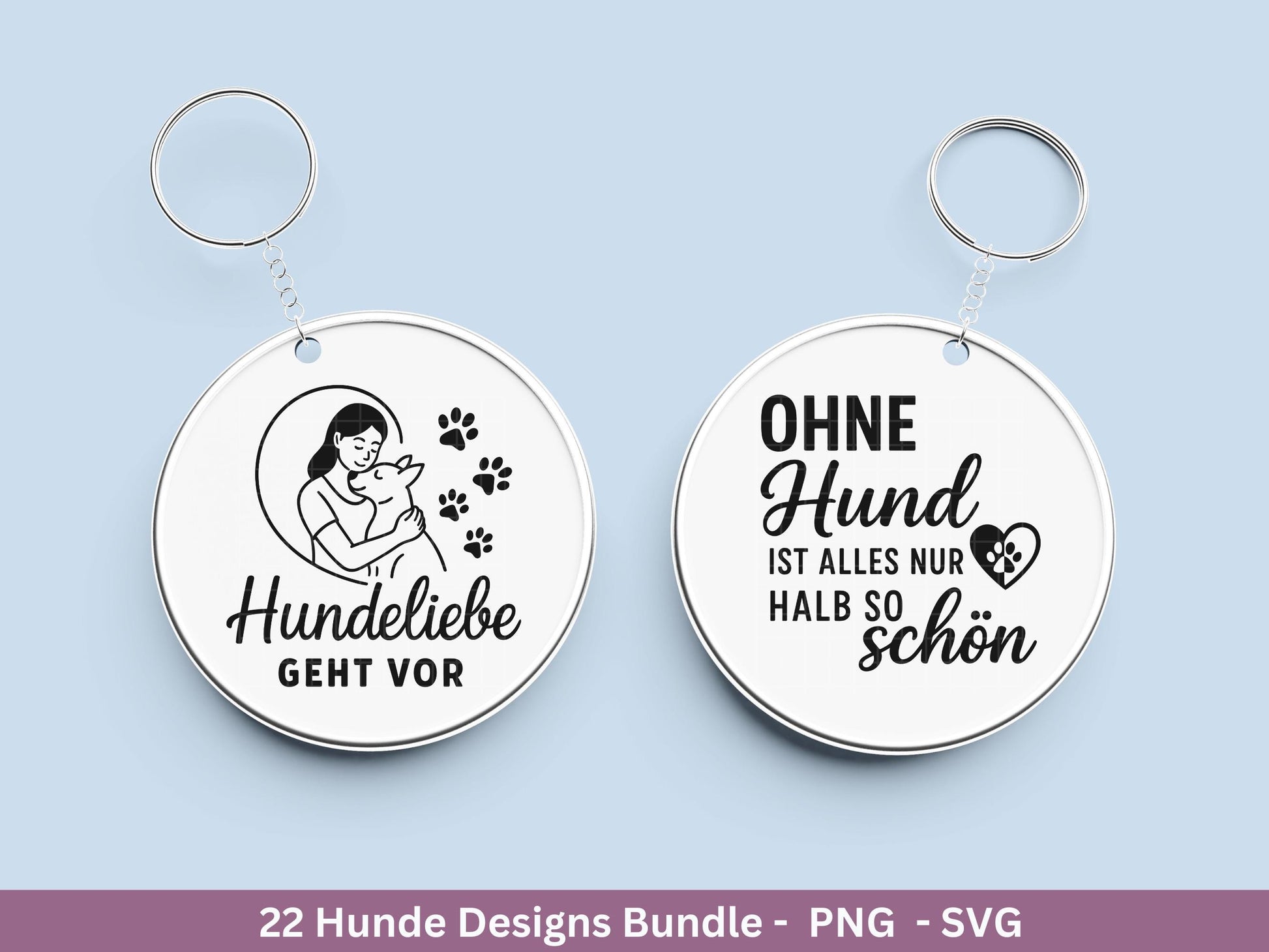 Hunde Plotterdatei Bundle – Hundeliebe Sprüche & Motive SVG PNG | Hunde Mama Design | Cricut | Laserdatei Holzgravur | Geschenk Hund
