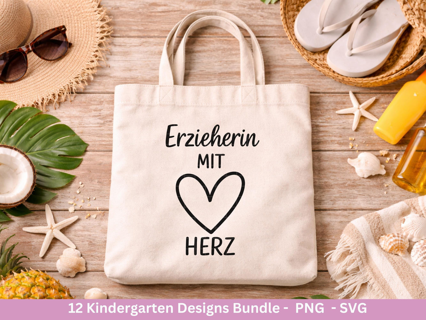 Erzieherin Plotterdatei Bundle – Danke Kindergarten Abschied | Deutsche Sprüche SVG | Geschenk Erzieherin | Cricut Silhouette | Laserdatei