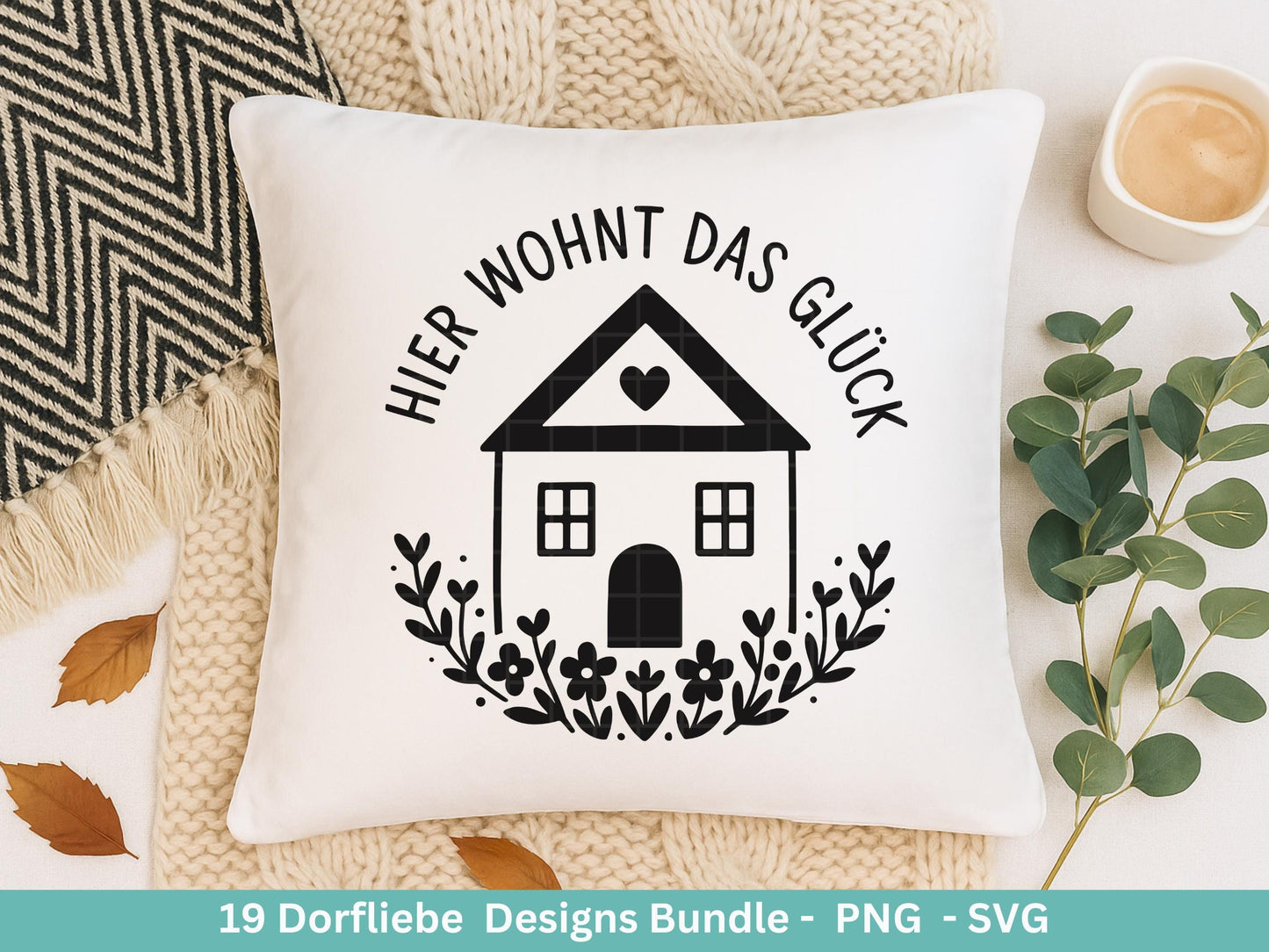 Dorfleben Plotterdatei Bundle – Dorfkind Sprüche & Bauernhof Motive | Landliebe SVG PNG | Traktor | Cricut | Laserdatei Holzgravur Geschenk