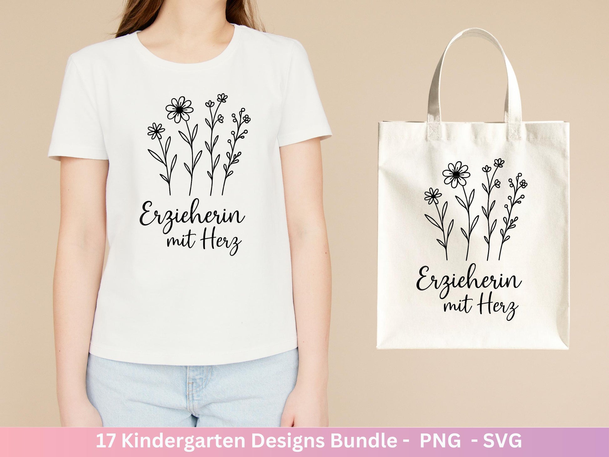 Erzieherin Plotterdatei Bundle – Danke Sprüche Kindergarten Abschied | Geschenk Erzieher & Erzieherin SVG | Cricut | Laserdatei Holzgravur