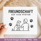 Hunde Plotterdatei Bundle – Hundeliebe Sprüche & Motive SVG PNG | Hunde Mama Design | Cricut | Laserdatei Holzgravur | Geschenk Hund