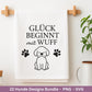 Hunde Plotterdatei Bundle – Hundeliebe Sprüche & Motive SVG PNG | Hunde Mama Design | Cricut | Laserdatei Holzgravur | Geschenk Hund