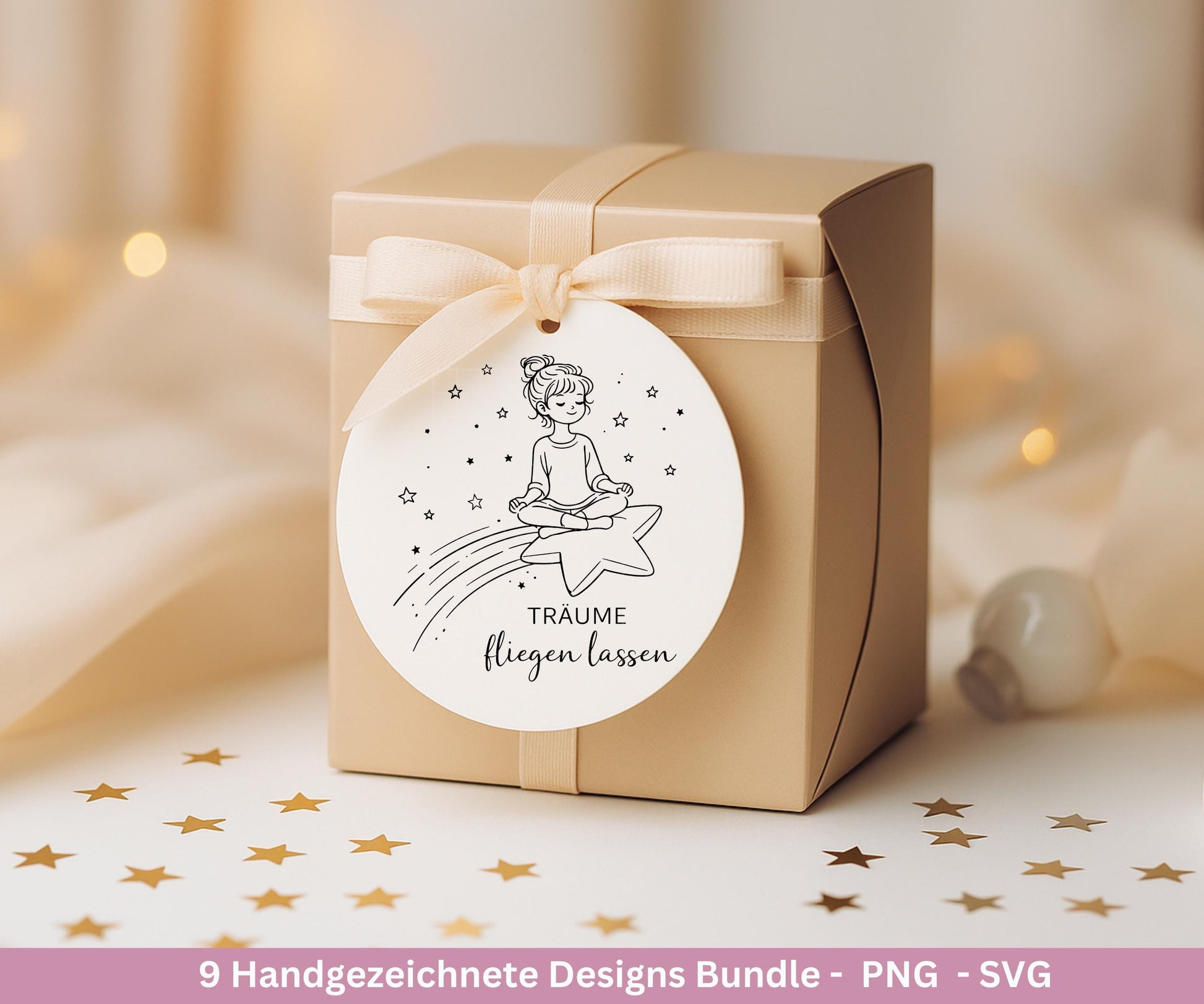 Handgezeichnete Mädchen Plotterdatei Bundle – Positive Sprüche SVG| Line Art | Geschenk Freundin | Cricut Silhouette | Laserdatei Pusteblume
