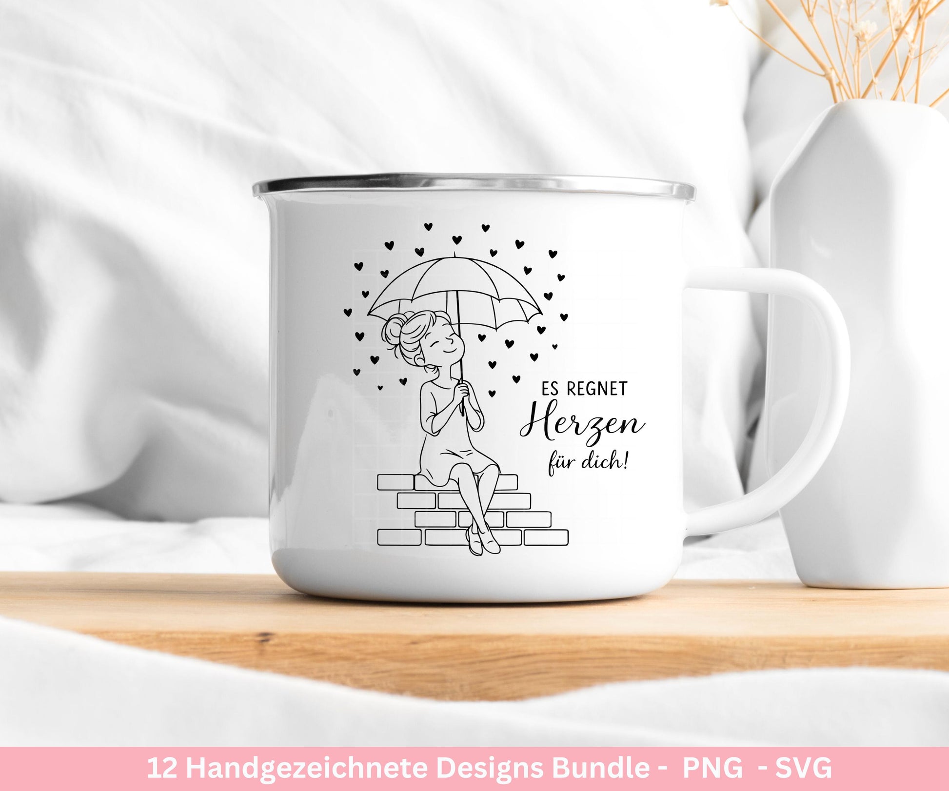 Handgezeichnete Frauen SVG | Sketch Bundle mit Sprüchen | Plotterdatei Laserdatei | Geschenkidee Freundin | Cricut Silhouette Design Datei