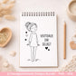 Handgezeichnete Frauen SVG | Sketch Bundle mit Sprüchen | Plotterdatei Laserdatei | Geschenkidee Freundin | Cricut Silhouette Design Datei