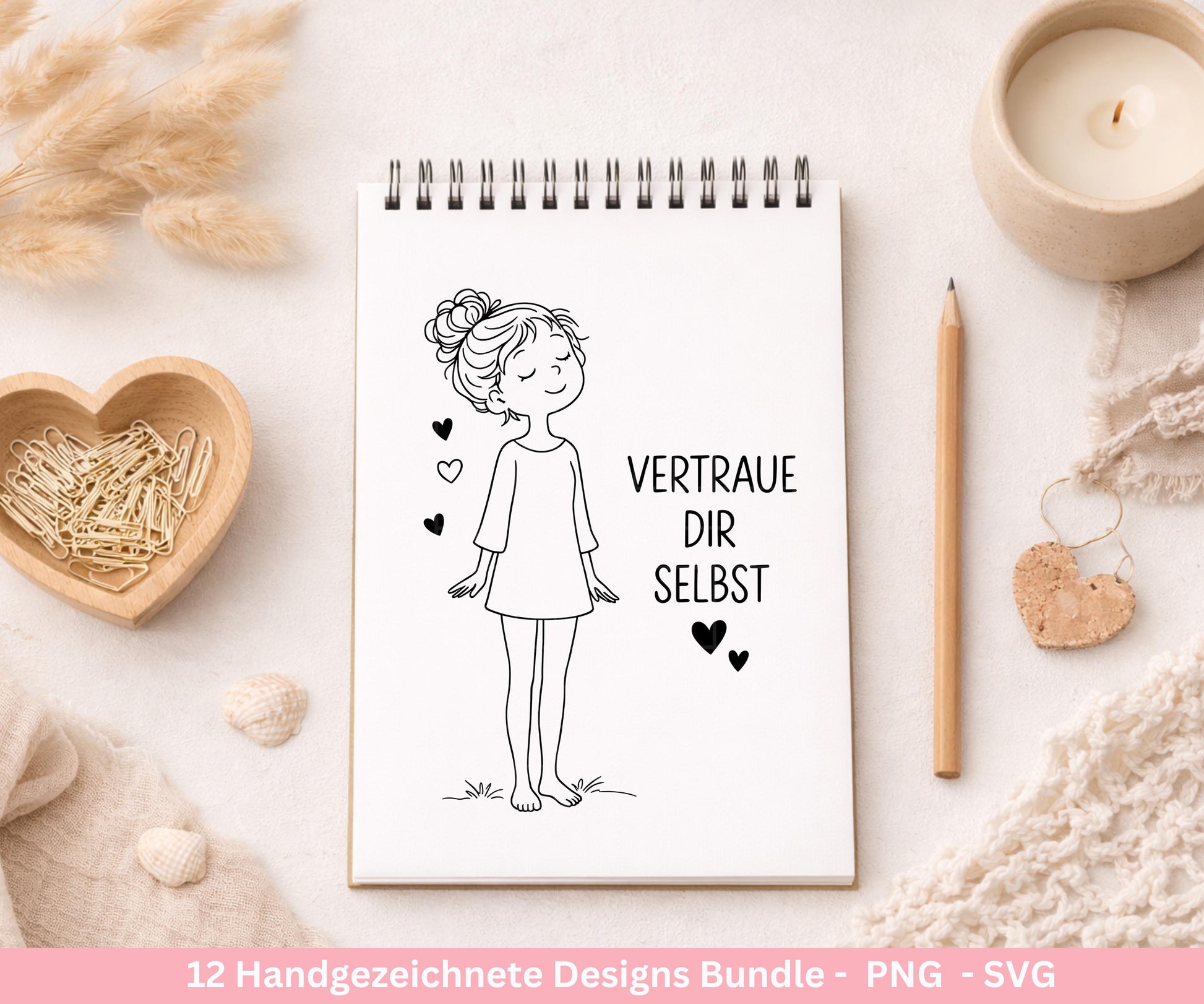Handgezeichnete Frauen SVG | Sketch Bundle mit Sprüchen | Plotterdatei Laserdatei | Geschenkidee Freundin | Cricut Silhouette Design Datei