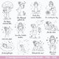 Positive Sprüche Mädchen SVG Bundle – Handgezeichnete Line Art Frauen | Plotterdatei Cricut | Laserdatei | Geschenk Freundin | Motivation
