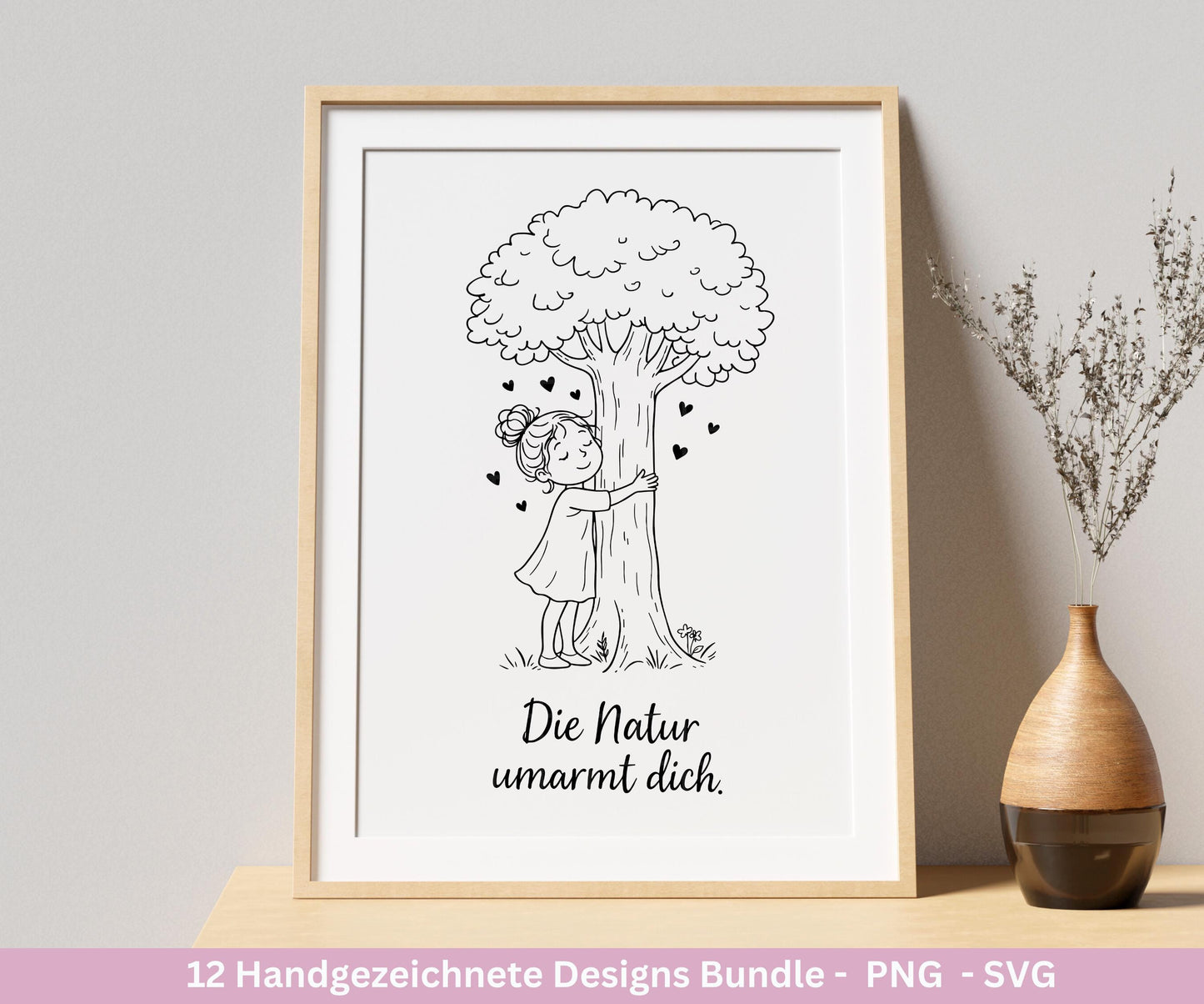 Positive Sprüche Mädchen SVG Bundle – Handgezeichnete Line Art Frauen | Plotterdatei Cricut | Laserdatei | Geschenk Freundin | Motivation