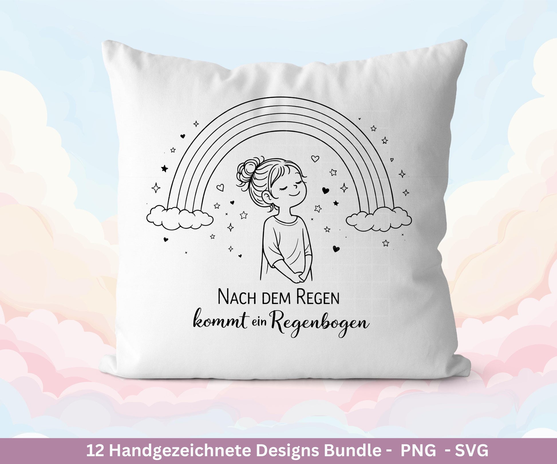 Handgezeichnete Frauen SVG | Sketch Bundle mit Sprüchen | Plotterdatei Laserdatei | Geschenkidee Freundin | Cricut Silhouette Design Datei