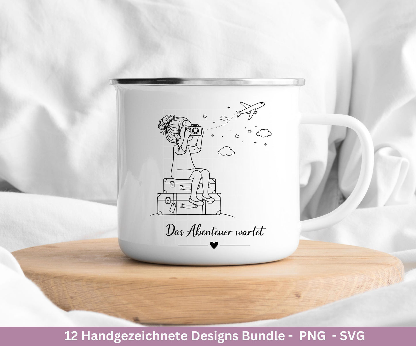 Handgezeichnete Frauen SVG | Sketch Bundle mit Sprüchen | Plotterdatei Laserdatei | Geschenkidee Freundin | Cricut Silhouette Design Datei