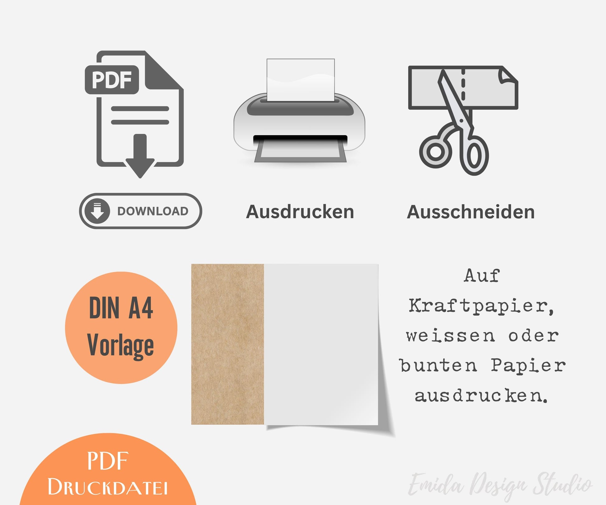 Druckvorlage Ostern Hasenküsschen – PDF Geschenkidee | DIY Ostergeschenk für Freunde, Familie & Kollegen | Süße Kleinigkeit zum Ausdrucken