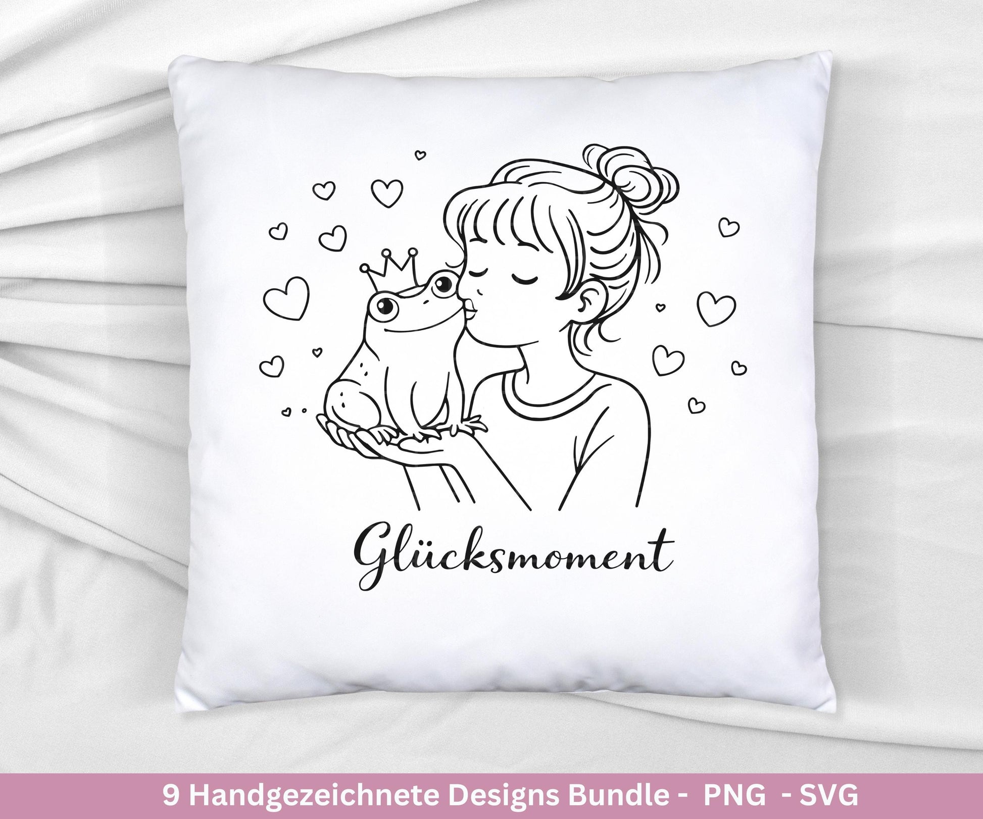 Handgezeichnete Mädchen Plotterdatei Bundle – Positive Sprüche SVG| Line Art | Geschenk Freundin | Cricut Silhouette | Laserdatei Pusteblume