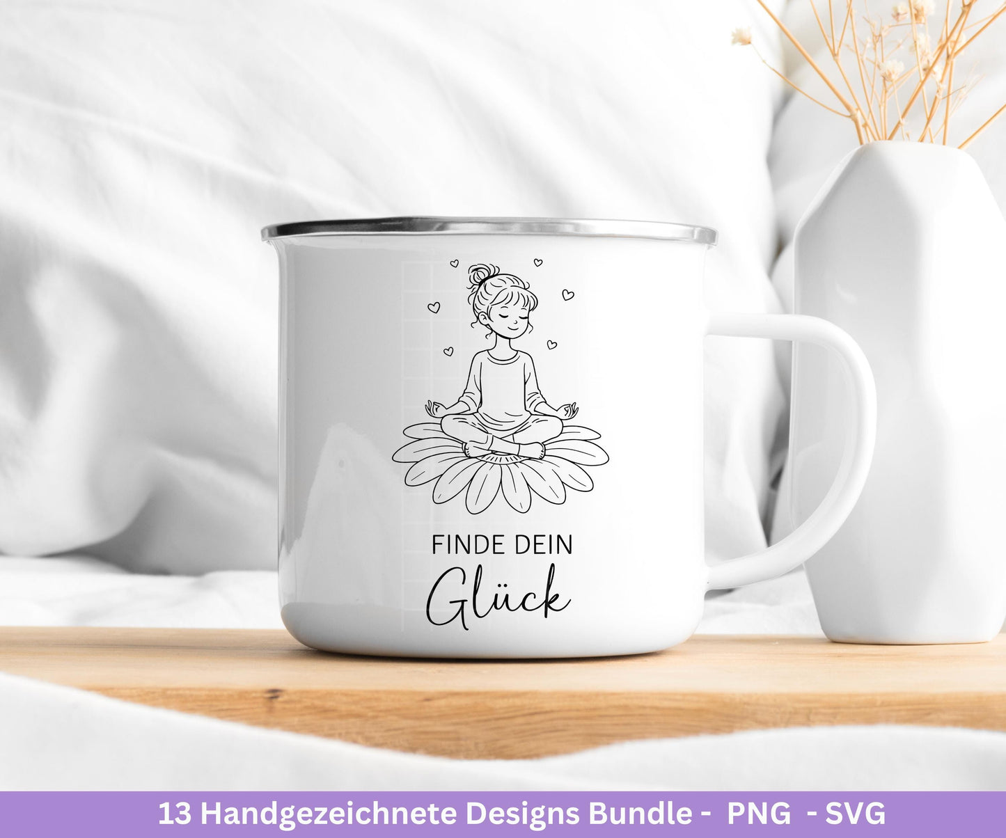 Handgezeichnete Mädchen Plotterdatei Bundle – Positive Sprüche SVG PNG | Cricut Silhouette | Laserdatei | Geschenk Freundin | Motivation