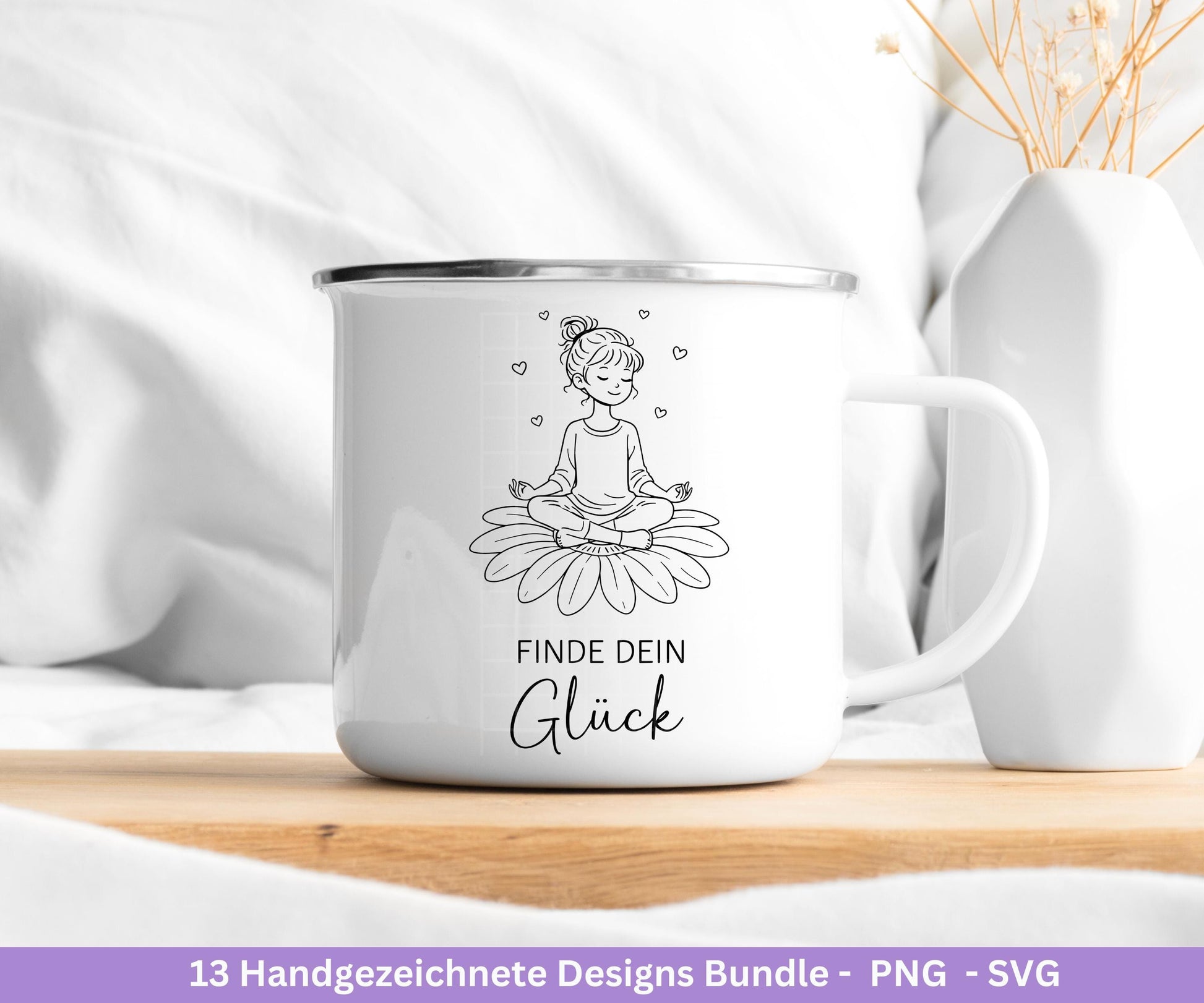 Handgezeichnete Mädchen Plotterdatei Bundle – Positive Sprüche SVG PNG | Cricut Silhouette | Laserdatei | Geschenk Freundin | Motivation