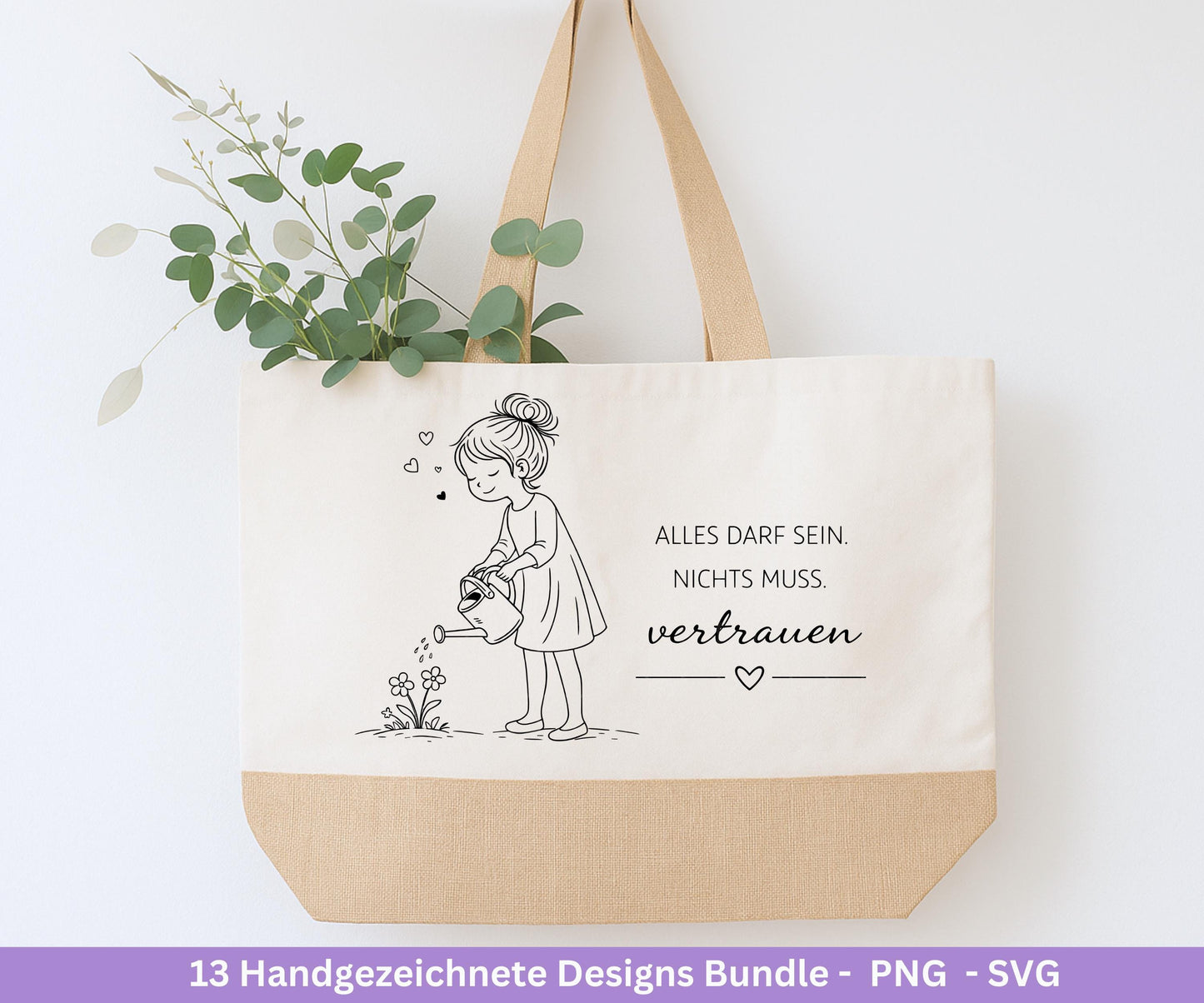 Handgezeichnete Mädchen Plotterdatei Bundle – Positive Sprüche SVG PNG | Cricut Silhouette | Laserdatei | Geschenk Freundin | Motivation