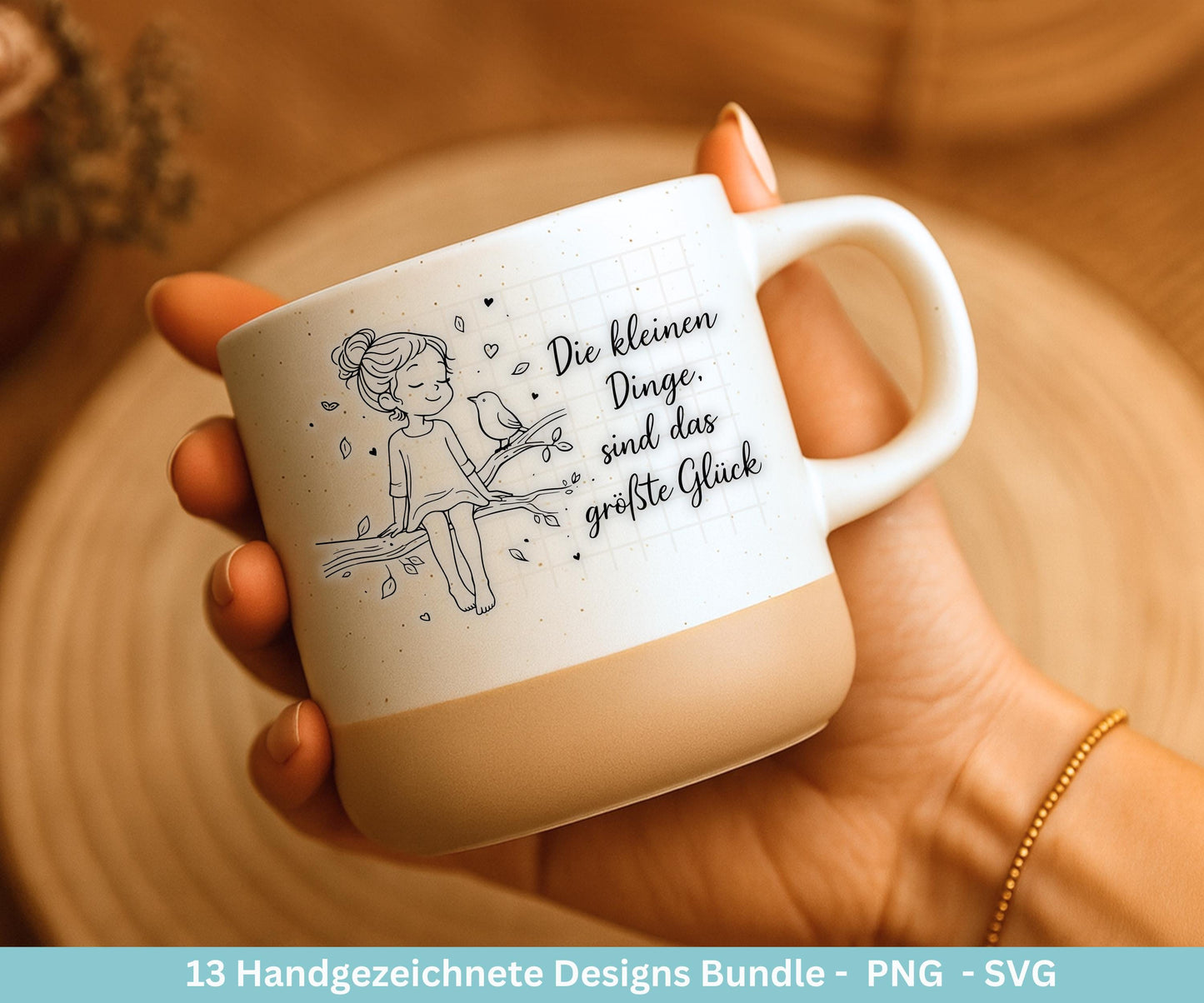 Positive Sprüche Mädchen SVG Bundle – Handgezeichnete Line Art Frauen | Plotterdatei Cricut | Laserdatei | Geschenk Freundin | Motivation