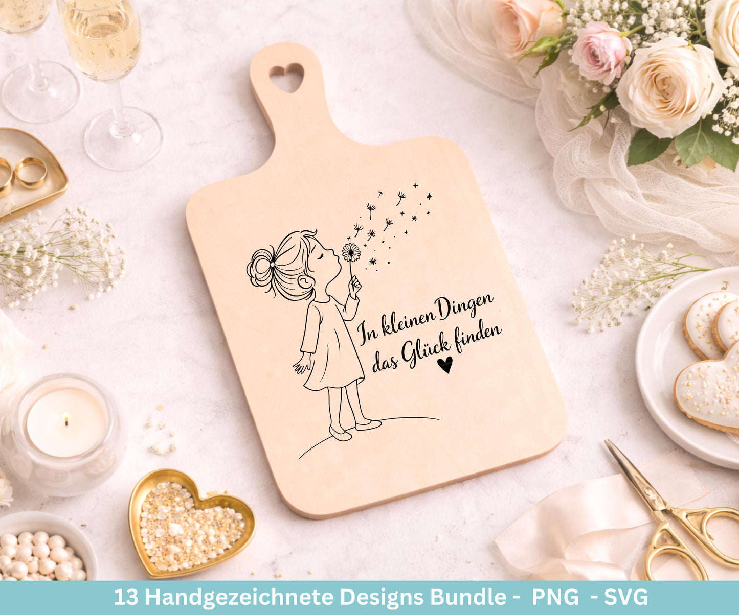 Positive Sprüche Mädchen SVG Bundle – Handgezeichnete Line Art Frauen | Plotterdatei Cricut | Laserdatei | Geschenk Freundin | Motivation
