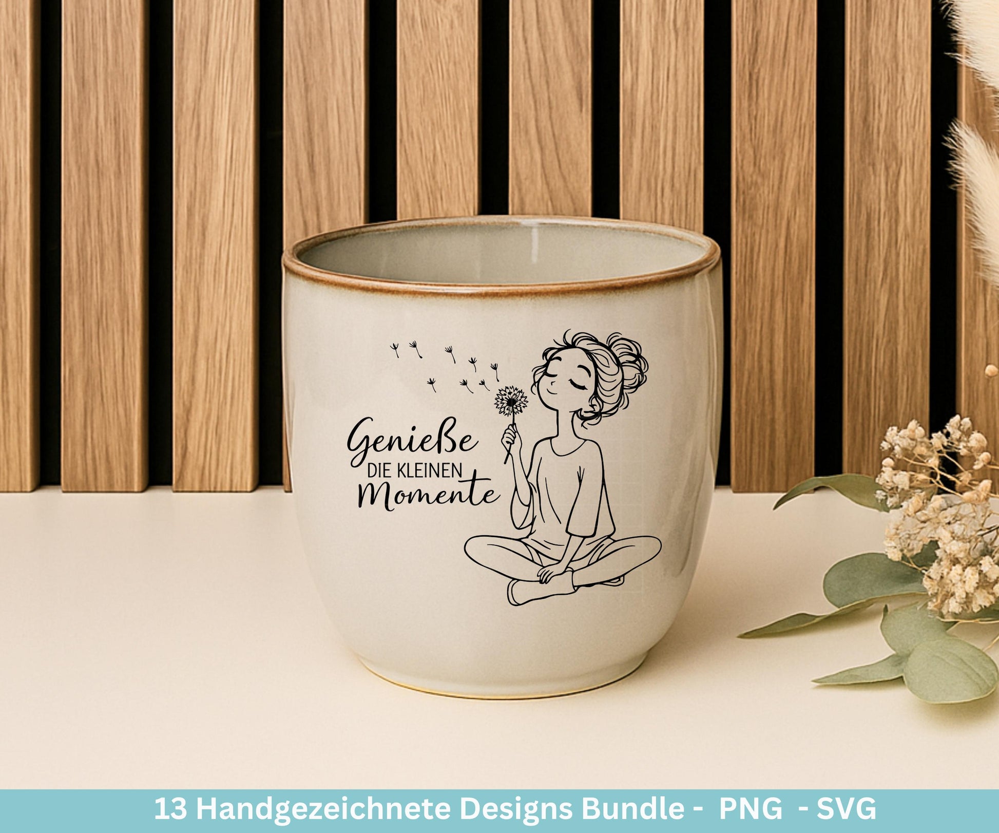 Positive Sprüche Mädchen SVG Bundle – Handgezeichnete Line Art Frauen | Plotterdatei Cricut | Laserdatei | Geschenk Freundin | Motivation