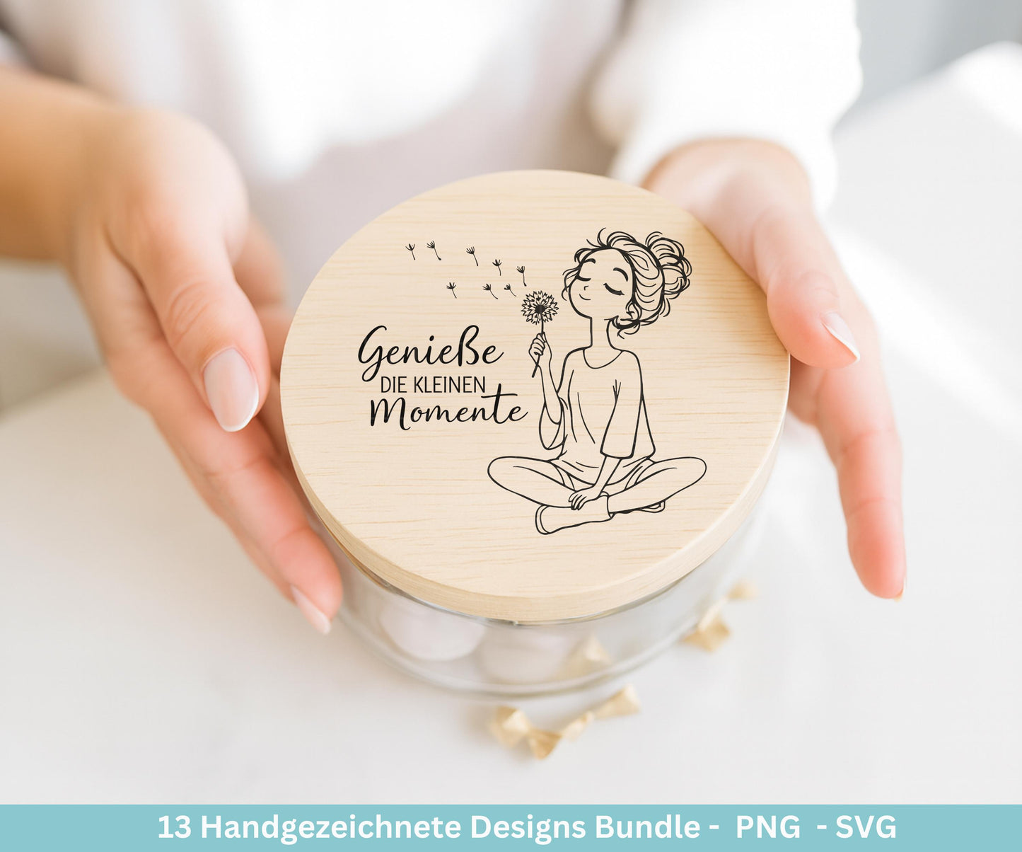 Positive Sprüche Mädchen SVG Bundle – Handgezeichnete Line Art Frauen | Plotterdatei Cricut | Laserdatei | Geschenk Freundin | Motivation