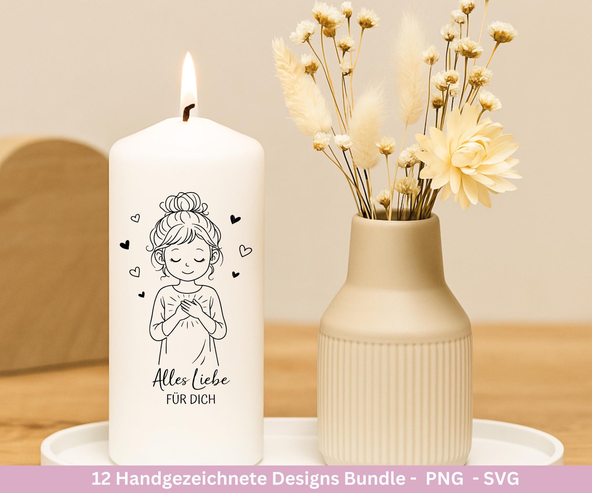 Positive Sprüche Mädchen SVG Bundle – Handgezeichnete Line Art Frauen | Plotterdatei Cricut | Laserdatei | Geschenk Freundin | Motivation