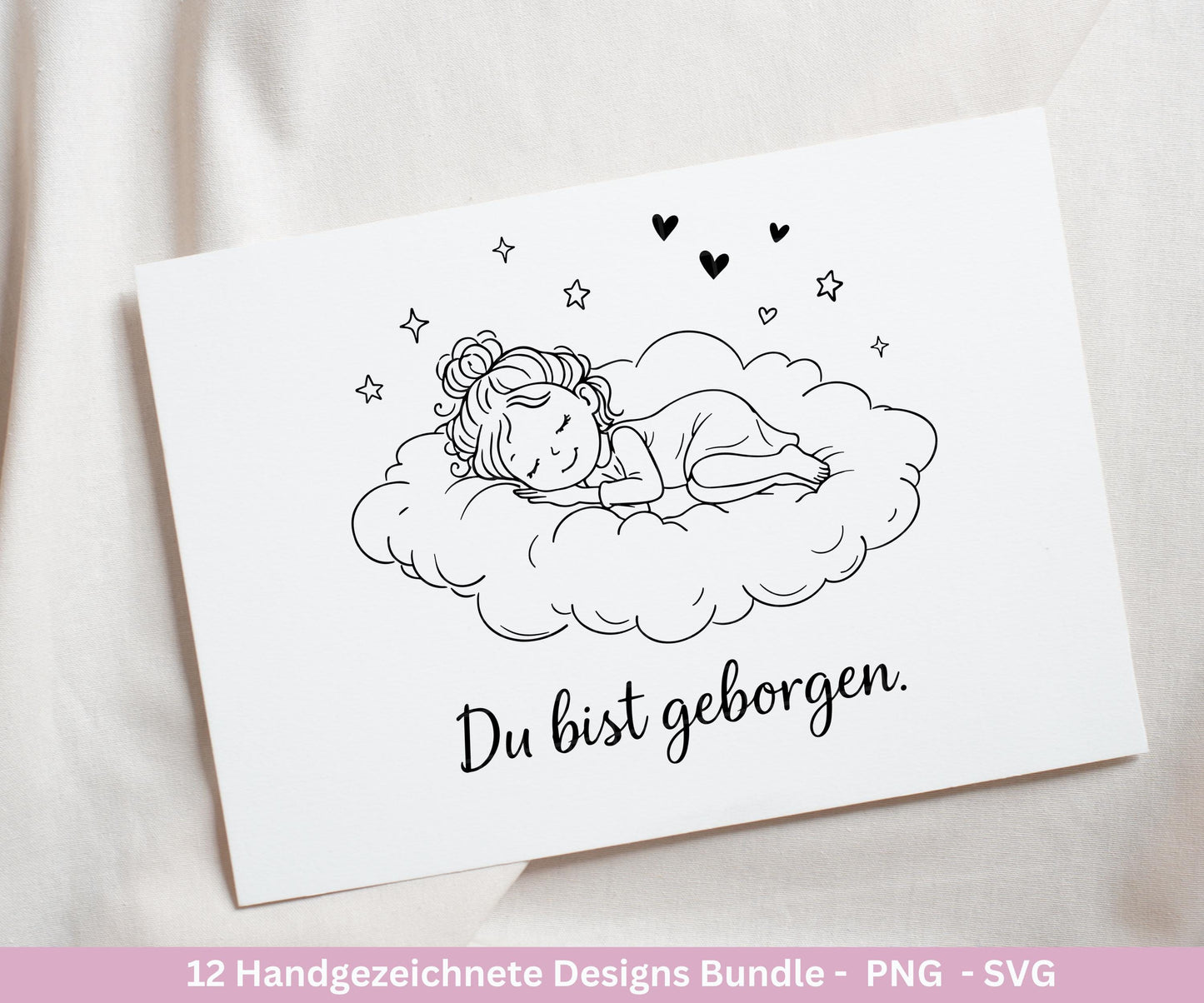 Positive Sprüche Mädchen SVG Bundle – Handgezeichnete Line Art Frauen | Plotterdatei Cricut | Laserdatei | Geschenk Freundin | Motivation
